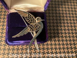 MaxSold Auction: Vintage Marcel Boucher gold plated dove brooch - Ottawa (Ontario, Canada) SELLER MANAGED Downsizing Online Auction - Tall Forest Drive