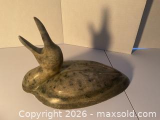 MaxSold Auction: Vintage soapstone carving of loon signed SJF - Ottawa (Ontario, Canada) SELLER MANAGED Downsizing Online Auction - Tall Forest Drive