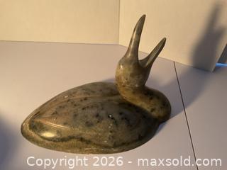 MaxSold Auction: Vintage soapstone carving of loon signed SJF - Ottawa (Ontario, Canada) SELLER MANAGED Downsizing Online Auction - Tall Forest Drive