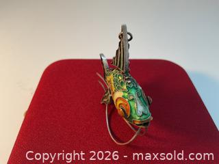 MaxSold Auction: Vintage sterling silver and enamel articulated koi fish chatelain fob - Ottawa (Ontario, Canada) SELLER MANAGED Downsizing Online Auction - Tall Forest Drive