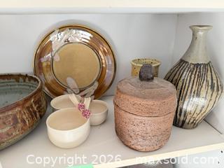 MaxSold Auction: Assorted Handmade Stoneware Pottery Set - Saanich (British Columbia, Canada) PARTNER MANAGED Moving Online Auction - Arbutus Road