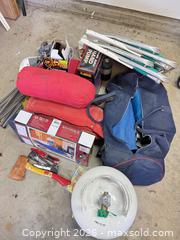 MaxSold Auction: Camping gear lot with folding chairs, air bed & accessories - Saanich (British Columbia, Canada) PARTNER MANAGED Moving Online Auction - Arbutus Road