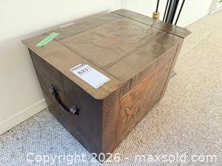MaxSold Auction: Copper Metal Storage Trunk & Fireplace Tool Set, Hunting Motif - Saanich (British Columbia, Canada) PARTNER MANAGED Moving Online Auction - Arbutus Road