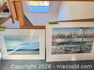 MaxSold Auction: Large Framed Photograph and Unframed Print, Two Items - Saanich (British Columbia, Canada) PARTNER MANAGED Moving Online Auction - Arbutus Road