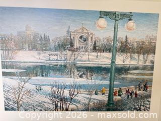 MaxSold Auction: Large Framed Photograph and Unframed Print, Two Items - Saanich (British Columbia, Canada) PARTNER MANAGED Moving Online Auction - Arbutus Road