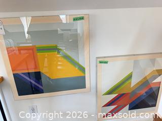 MaxSold Auction: Lot of 2 Framed Art Prints, ~25 x 25 in, Acrylic Glazing - Saanich (British Columbia, Canada) PARTNER MANAGED Moving Online Auction - Arbutus Road