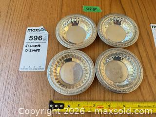MaxSold Auction: Lot of 4 Sterling Silver Small Serving Dishes - Saanich (British Columbia, Canada) PARTNER MANAGED Moving Online Auction - Arbutus Road