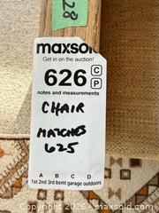MaxSold Auction: Mid-Century Modern Beige Brown Wood Frame Armchair - Saanich (British Columbia, Canada) PARTNER MANAGED Moving Online Auction - Arbutus Road