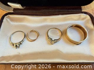MaxSold Auction: Mixed Metal Jewelry Set: Ring & Earrings, 4 Pieces - Saanich (British Columbia, Canada) PARTNER MANAGED Moving Online Auction - Arbutus Road
