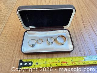 MaxSold Auction: Mixed Metal Jewelry Set: Ring & Earrings, 4 Pieces - Saanich (British Columbia, Canada) PARTNER MANAGED Moving Online Auction - Arbutus Road