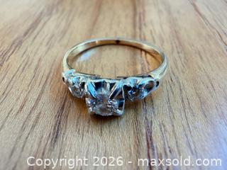 MaxSold Auction: Mixed Metal Jewelry Set: Ring & Earrings, 4 Pieces - Saanich (British Columbia, Canada) PARTNER MANAGED Moving Online Auction - Arbutus Road