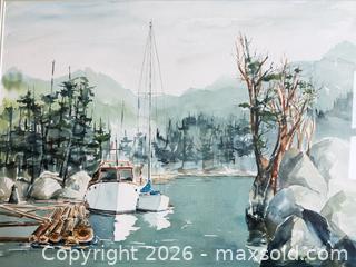 MaxSold Auction: Set of 3 Framed Art Prints - Mixed Subjects, Largest 29.5 x 24 in - Saanich (British Columbia, Canada) PARTNER MANAGED Moving Online Auction - Arbutus Road