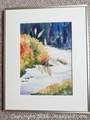 MaxSold Auction: Set of 4 Framed Original Watercolor Paintings, Landscape - Saanich (British Columbia, Canada) PARTNER MANAGED Moving Online Auction - Arbutus Road