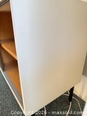 MaxSold Auction: Sideboard / Credenza with Sliding Doors and Open Shelving - Saanich (British Columbia, Canada) PARTNER MANAGED Moving Online Auction - Arbutus Road