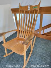 MaxSold Auction: Solid Wood Rocking Chair - Saanich (British Columbia, Canada) PARTNER MANAGED Moving Online Auction - Arbutus Road