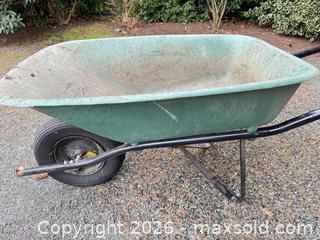 MaxSold Auction: Standard Single-Wheel Wheelbarrow with Tarp/Cover - Saanich (British Columbia, Canada) PARTNER MANAGED Moving Online Auction - Arbutus Road