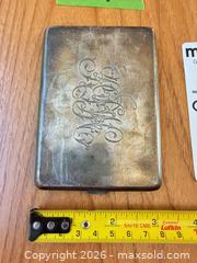 MaxSold Auction: Sterling Silver Hinged Cig Case with Engraved Monogram - Saanich (British Columbia, Canada) PARTNER MANAGED Moving Online Auction - Arbutus Road