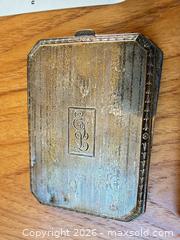 MaxSold Auction: Sterling Silver Small Woman’s Compact Case with Script Monogram - Saanich (British Columbia, Canada) PARTNER MANAGED Moving Online Auction - Arbutus Road