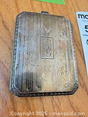 MaxSold Auction: Sterling Silver Small Woman’s Compact Case with Script Monogram - Saanich (British Columbia, Canada) PARTNER MANAGED Moving Online Auction - Arbutus Road