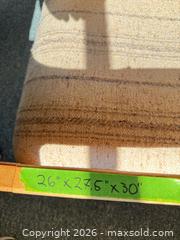 MaxSold Auction: Upholstered Accent Chair with Wood Frame - Saanich (British Columbia, Canada) PARTNER MANAGED Moving Online Auction - Arbutus Road