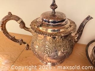 MaxSold Auction: Victorian Silver-Plated Tea/Coffee Set with Serving Tray - Saanich (British Columbia, Canada) PARTNER MANAGED Moving Online Auction - Arbutus Road