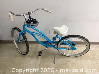 MaxSold Auction: Blue Step-Through Cruiser Bike, 26" Wheels, Single-Speed - East Brunswick (New Jersey, USA) SELLER MANAGED Reseller Online Auction - Tices Lane