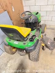 MaxSold Auction: John Deere Riding Lawn Mower L100 Series – 42 in Deck - East Brunswick (New Jersey, USA) SELLER MANAGED Reseller Online Auction - Tices Lane