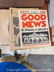 MaxSold Auction: Lot of Vintage Newspapers & Pullouts — Elvis, Music, Sports - East Brunswick (New Jersey, USA) SELLER MANAGED Reseller Online Auction - Tices Lane