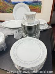 MaxSold Auction: Noritake Marywood (2181) Fine China Dinnerware Set - East Brunswick (New Jersey, USA) SELLER MANAGED Reseller Online Auction - Tices Lane