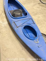 MaxSold Auction: Pamlico 120 Sit-in Kayak, Blue, ~12 ft - East Brunswick (New Jersey, USA) SELLER MANAGED Reseller Online Auction - Tices Lane