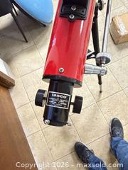 MaxSold Auction: Red Zero Gravity Reclining Lounge Chair and Telescope Lot - East Brunswick (New Jersey, USA) SELLER MANAGED Reseller Online Auction - Tices Lane