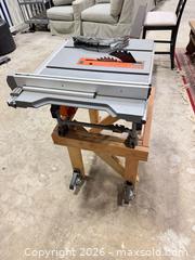 MaxSold Auction: Ridgid 10-inch Portable Benchtop Table Saw - East Brunswick (New Jersey, USA) SELLER MANAGED Reseller Online Auction - Tices Lane