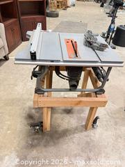 MaxSold Auction: Ridgid 10-inch Portable Benchtop Table Saw - East Brunswick (New Jersey, USA) SELLER MANAGED Reseller Online Auction - Tices Lane
