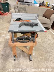 MaxSold Auction: Ridgid 10-inch Portable Benchtop Table Saw - East Brunswick (New Jersey, USA) SELLER MANAGED Reseller Online Auction - Tices Lane