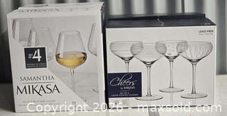 MaxSold Auction: M041 - Asst. Mikasa Glasses - Total Four Glasses in Lot - New - Read Comments - Whitby (Ontario, Canada) SELLER MANAGED Reseller Online Auction - Taunton Road East (STORAGE)