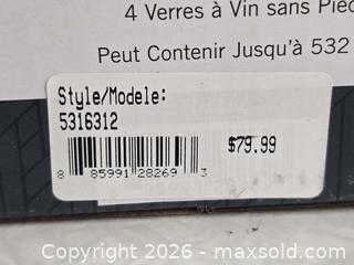 MaxSold Auction: M042 - Mikasa Lana Stemless Wine Glasses - Three Glasses in Lot - New - Read Comments - Whitby (Ontario, Canada) SELLER MANAGED Reseller Online Auction - Taunton Road East (STORAGE)