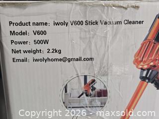 MaxSold Auction: M047 - iWoly Stick Vacuum - Light Use - Read Comments - Whitby (Ontario, Canada) SELLER MANAGED Reseller Online Auction - Taunton Road East (STORAGE)