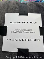 MaxSold Auction: M051 - Hudson Bay Supermink Blanket - Double/Queen - New - Whitby (Ontario, Canada) SELLER MANAGED Reseller Online Auction - Taunton Road East (STORAGE)