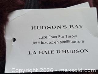 MaxSold Auction: M053 - Hudson Bay Luxe Fur Throw - Wine - New - Whitby (Ontario, Canada) SELLER MANAGED Reseller Online Auction - Taunton Road East (STORAGE)