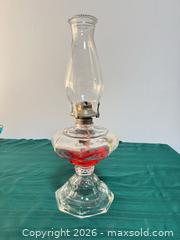 MaxSold Auction: Antique Clear Glass and Brass Oil Lamp, 10–15 in - Ottawa (Nepean) (Ontario, Canada) SELLER MANAGED Moving Online Auction - Grenfell Crescent