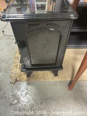 MaxSold Auction: Black Electric Fireplace Stove with Remote & Flame Effect - Ottawa (Nepean) (Ontario, Canada) SELLER MANAGED Moving Online Auction - Grenfell Crescent