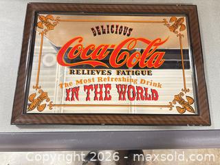 MaxSold Auction: Coca-Cola Framed Mirror Sign - Ottawa (Nepean) (Ontario, Canada) SELLER MANAGED Moving Online Auction - Grenfell Crescent
