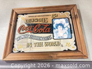 MaxSold Auction: Coca-Cola Wood Framed Sign Mirror, Medium - Ottawa (Nepean) (Ontario, Canada) SELLER MANAGED Moving Online Auction - Grenfell Crescent