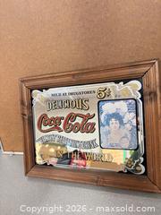 MaxSold Auction: Coca-Cola Wood Framed Sign Mirror, Medium - Ottawa (Nepean) (Ontario, Canada) SELLER MANAGED Moving Online Auction - Grenfell Crescent
