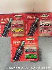 MaxSold Auction: Matchbox Coca-Cola Themed Die-Cast Vehicle Lot of 6 - Ottawa (Nepean) (Ontario, Canada) SELLER MANAGED Moving Online Auction - Grenfell Crescent