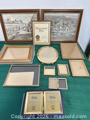 MaxSold Auction: Mixed Gold & Wood Picture Frames Assortment, 11–20 Pieces - Ottawa (Nepean) (Ontario, Canada) SELLER MANAGED Moving Online Auction - Grenfell Crescent