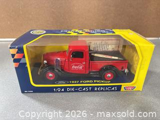 MaxSold Auction: Motor Max 1:24 1937 Ford Pickup Coca-Cola Die-Cast - Ottawa (Nepean) (Ontario, Canada) SELLER MANAGED Moving Online Auction - Grenfell Crescent