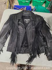 MaxSold Auction: On The Fringe Leathers Black Leather Western Jacket, Size M - Ottawa (Nepean) (Ontario, Canada) SELLER MANAGED Moving Online Auction - Grenfell Crescent