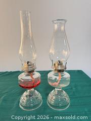 MaxSold Auction: Pair of Clear Glass Kerosene Lamps with Brass Burners - Ottawa (Nepean) (Ontario, Canada) SELLER MANAGED Moving Online Auction - Grenfell Crescent