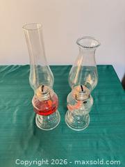 MaxSold Auction: Pair of Clear Glass Kerosene Lamps with Brass Burners - Ottawa (Nepean) (Ontario, Canada) SELLER MANAGED Moving Online Auction - Grenfell Crescent